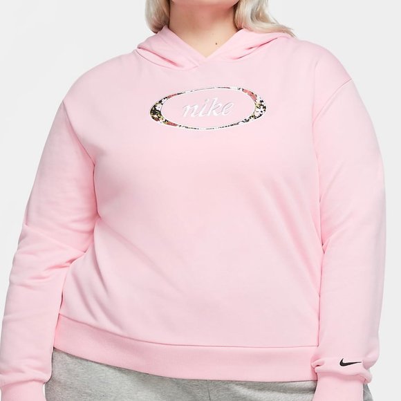 Nike Pullover Hoodie Crop Top Sweatshirt PLUS SIZE - Picture 1 of 5